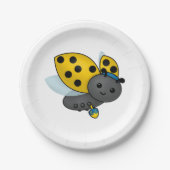 Hanukkah Ladybug Papieren Bordje (Voorkant)