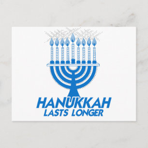 HANUKKAH LASTS LONGER -.png Feestdagenkaart