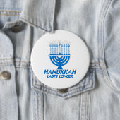 HANUKKAH LASTS LONGER -.png Ronde Button 4,0 Cm (In situ)