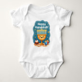 Hanukkah Latke Druppelshirt Romper (Voorkant)