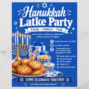 Hanukkah Latke Feest Flyer
