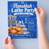 Hanukkah Latke Feest Flyer (Hand)