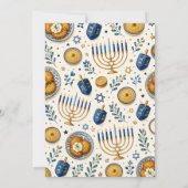 Hanukkah Latke Feest Kaart (Achterkant)