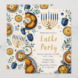 Hanukkah Latke Feest Kaart