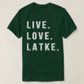 Hanukkah Latke Party Live Love Latkes Jewish Menor T-shirt (Design voorkant)