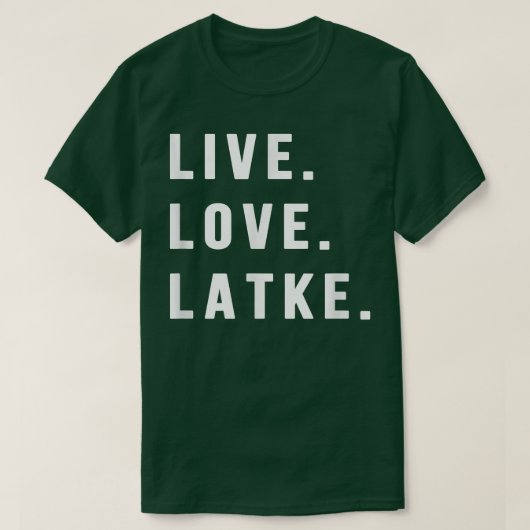 Hanukkah Latke Party Live Love Latkes Jewish Menor T-shirt (Design voorkant)