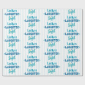 Hanukkah Latkes Laughter Light Modern Typografie Cadeaupapier (Vlak)