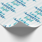 Hanukkah Latkes Laughter Light Modern Typografie Cadeaupapier (Hoek)