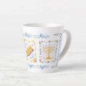 Hanukkah Latte Mok (Rechterhoek)