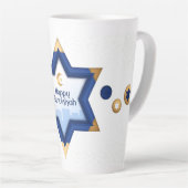 Hanukkah Latte Mok (Rechterhoek)