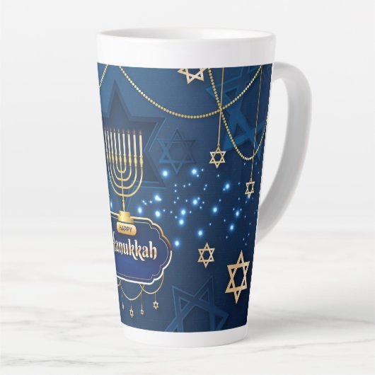 Hanukkah Latte Mok (Rechterhoek)