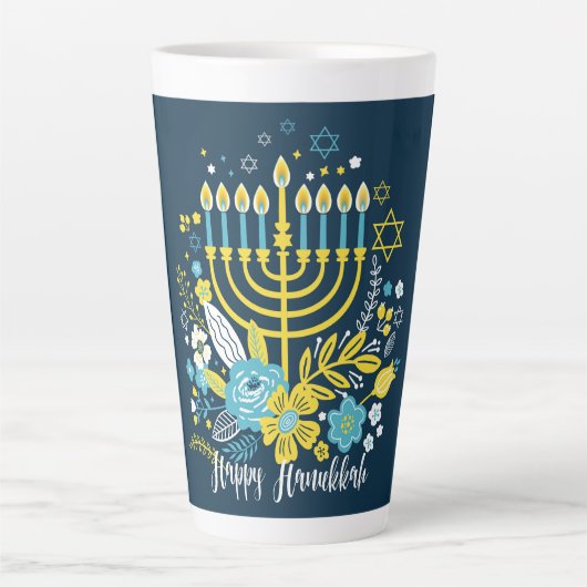 Hanukkah Latte Mok (Voorkant)
