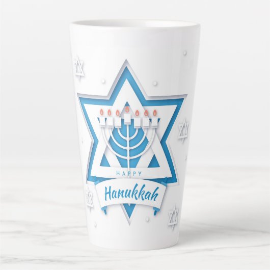 Hanukkah Latte Mok (Voorkant)