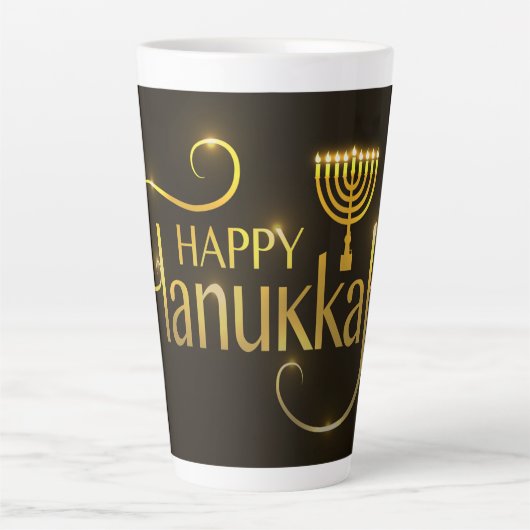 Hanukkah Latte Mok (Voorkant)