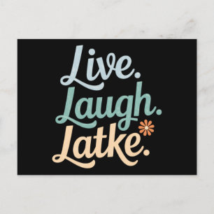 Hanukkah Leef Lach Latke Grappige Feestdag Familie Briefkaart