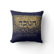 Hanukkah licht de nachtelijke glitter van goud en