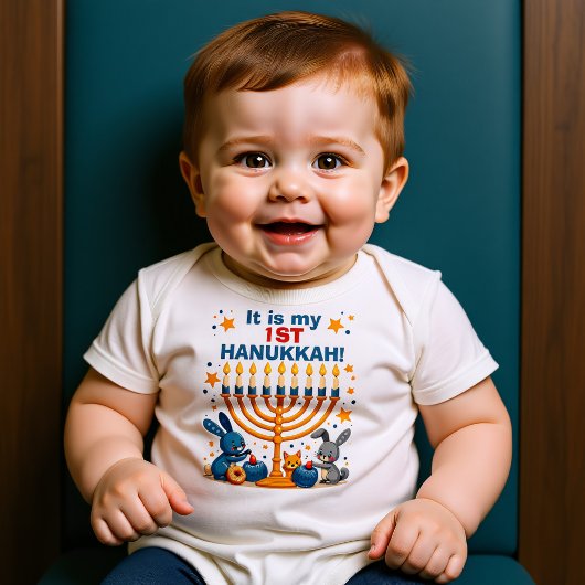 Hanukkah Licht met Kleine Mensjes Romper