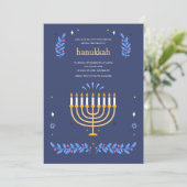 Hanukkah Licht Uitnodiging (Staand voorkant)