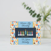 Hanukkah Lichtfeest Briefkaart (Staand voorkant)