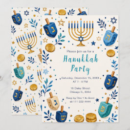 Hanukkah Lichtfeest Feest Kaart
