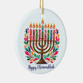 Hanukkah Lichtfeest Keramisch Ornament (Rechts)
