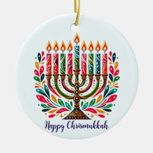 Hanukkah Lichtfeest Keramisch Ornament