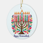 Hanukkah Lichtfeest Keramisch Ornament (Links)