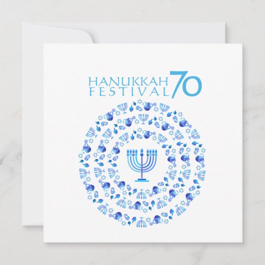 Hanukkah Lichtfestival Jubileum 70ste (Voorkant)