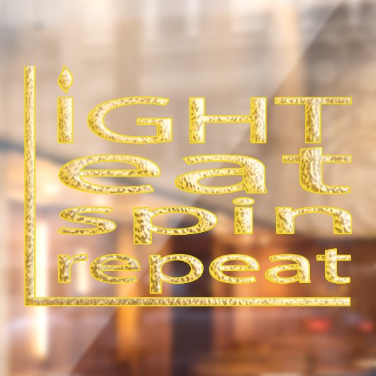 Hanukkah Light Eat Spin Herhaling Window Cling Raamsticker (Vel 2)