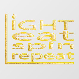 Hanukkah Light Eat Spin Herhaling Window Cling Raamsticker