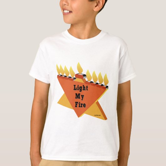 HANUKKAH LIGHT MY FIRE MENORAH GIFT T-SHIRT (Voorkant)