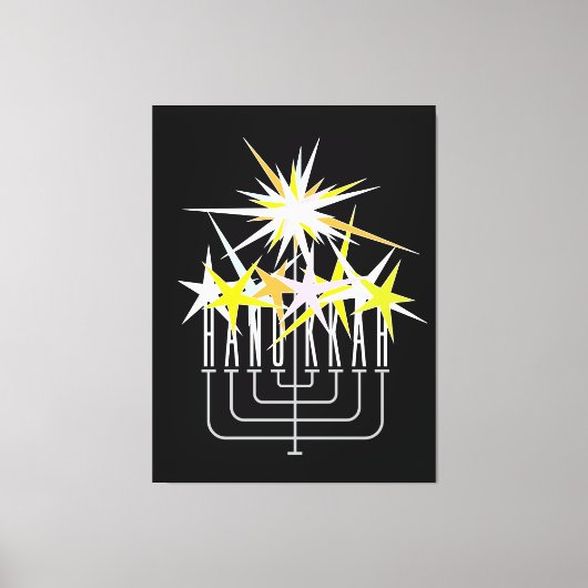 Hanukkah Lights Canvas Afdruk (Voorkant)
