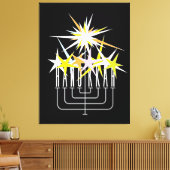 Hanukkah Lights Canvas Afdruk (Insitu (Woonkamer))