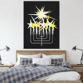 Hanukkah Lights Canvas Afdruk (Insitu (Slaapkamer))