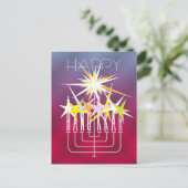 HANUKKAH LIGHTS FEESTDAGENKAART (Staand voorkant)