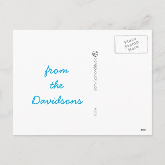 HANUKKAH LIGHTS FEESTDAGENKAART (Achterkant)