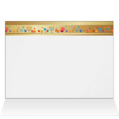 Hanukkah Lights Festival Holiday Menorah Kaart (Binnen Horizontaal (Boven))