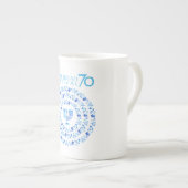 Hanukkah Lights Festival Jubileum 75th Porselein Kop (Voorkant rechts)