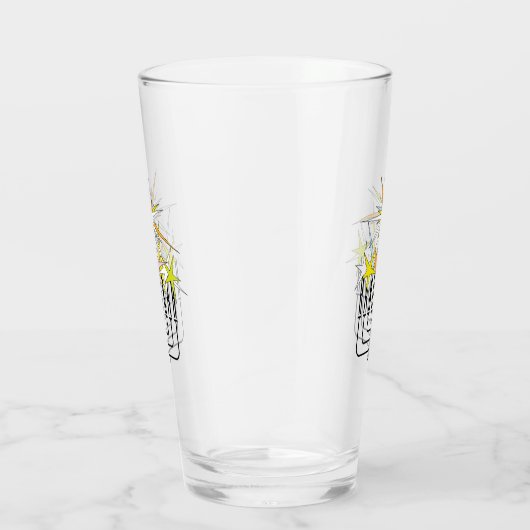 Hanukkah Lights Glas (Rechts)