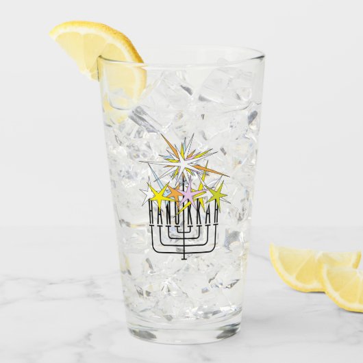 Hanukkah Lights Glas (Voorkant ijs)
