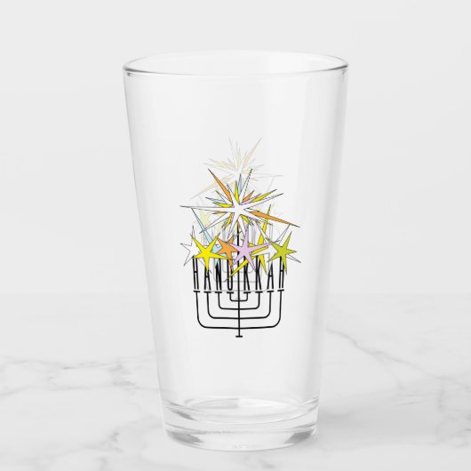 Hanukkah Lights Glas (Voorkant)