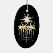 Hanukkah Lights Keramisch Ornament (Rechts)