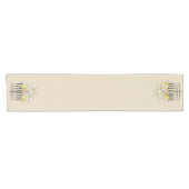 HANUKKAH LIGHTS MENORAH KORTE TAFELLOPER (Horizontaal)