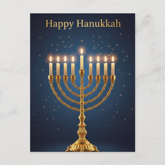 Hanukkah Lights Postcard Briefkaart (Voorkant)