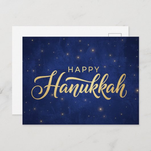 Hanukkah Lights Postcard Briefkaart (Voorkant / Achterkant)