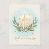 Hanukkah Lights Postcard Briefkaart (Voorkant)