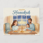 Hanukkah Lights Postcard Briefkaart (Voorkant)