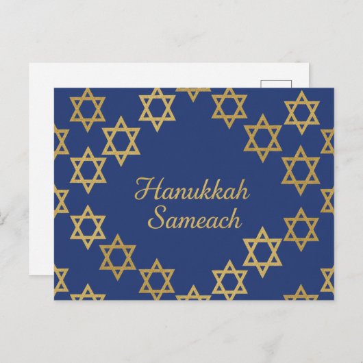 Hanukkah Lights Postcard Briefkaart (Voorkant / Achterkant)