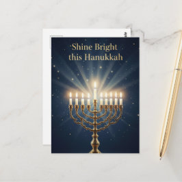 Hanukkah Lights Postcard Briefkaart