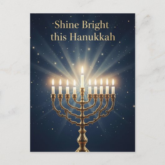 Hanukkah Lights Postcard Briefkaart (Voorkant)